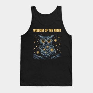 Starry night owl Tank Top